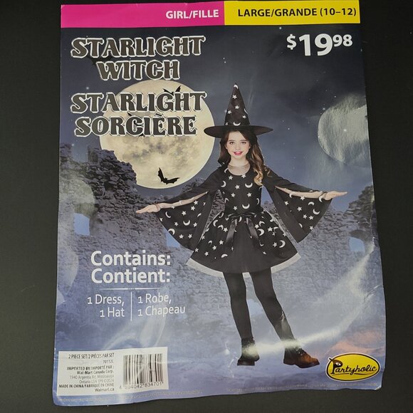 Cute Witch Costume Girls Dress Up Costume, NWT - Picture 11 of 14